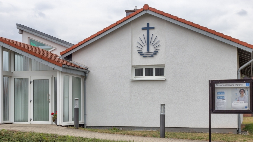 Außenansicht der Neuapostolischen Kirche in Bad Arolsen